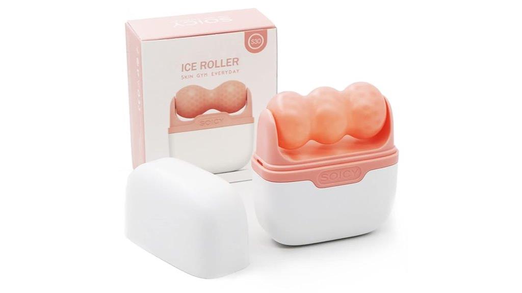 pink facial ice roller