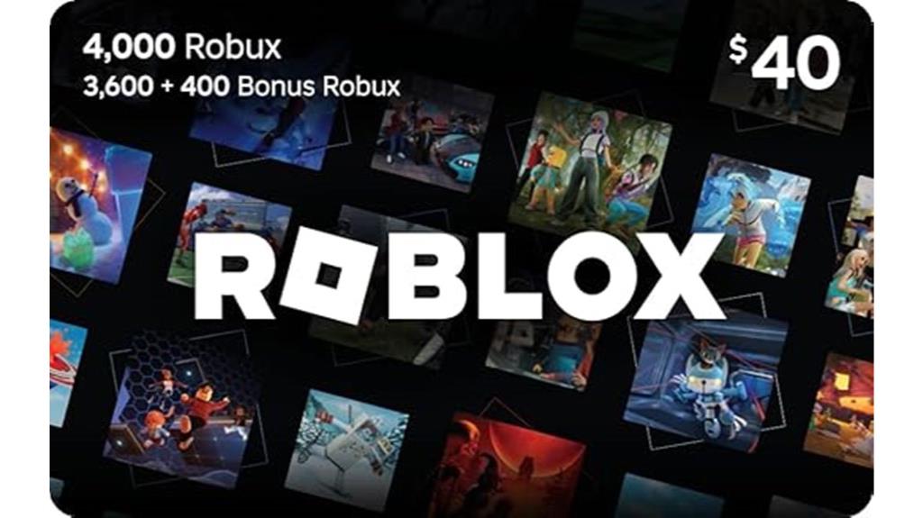 roblox gift card 4000 robux