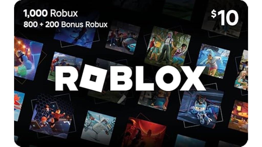robux gift card 1000