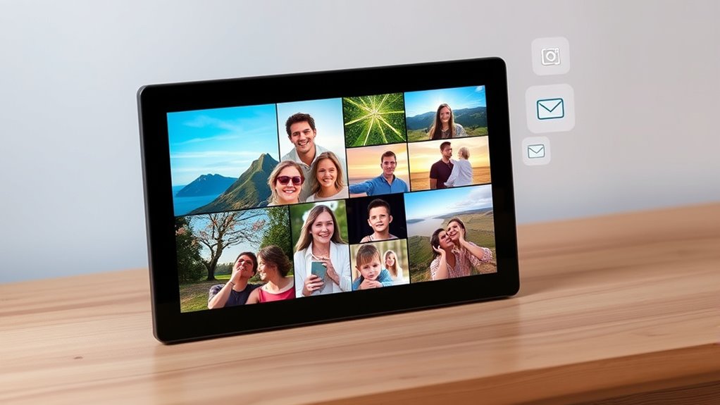 top email enabled digital frames