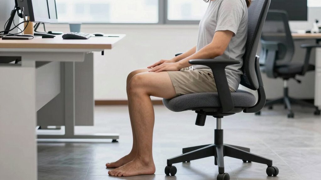 adjust chair monitor and posture