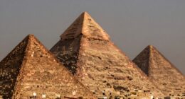 copper pyramids emphasize shape