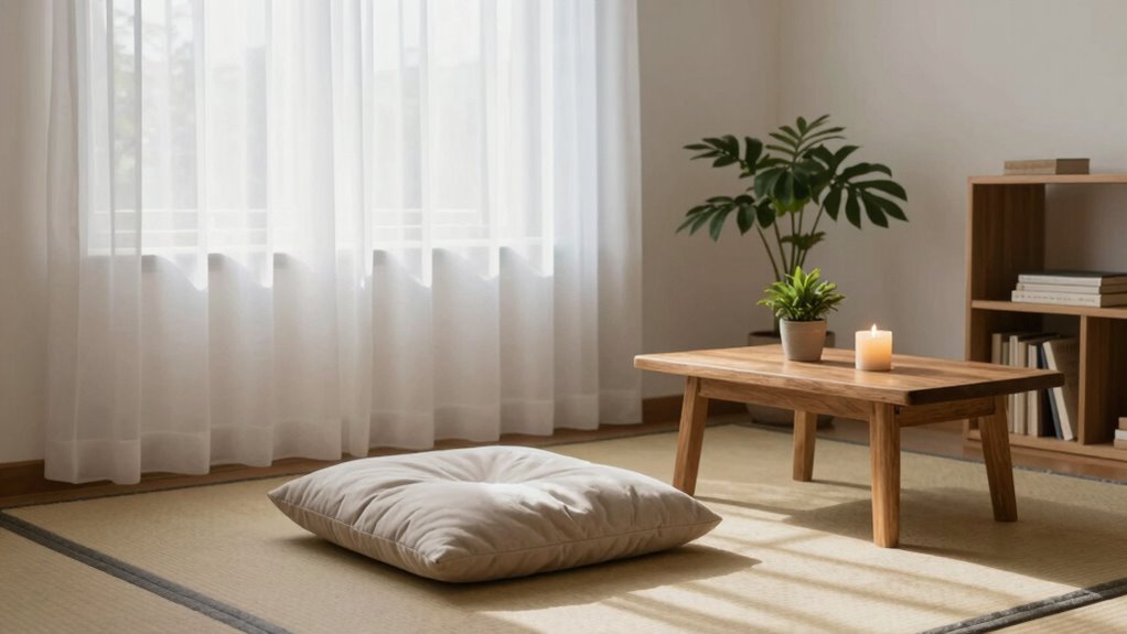 create calming distraction free environment