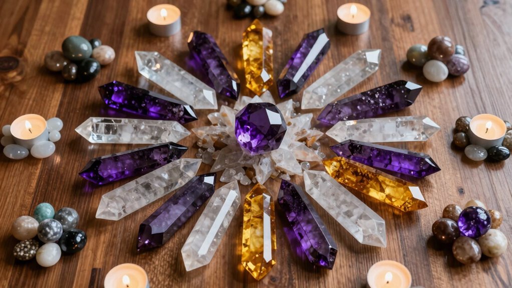 crystal grid patterns enhance energy alignment
