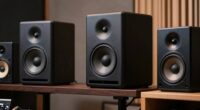 different studio and regular speakers