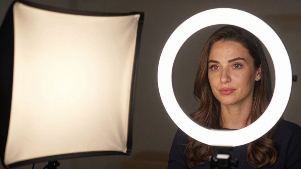 diffuse light with softboxes