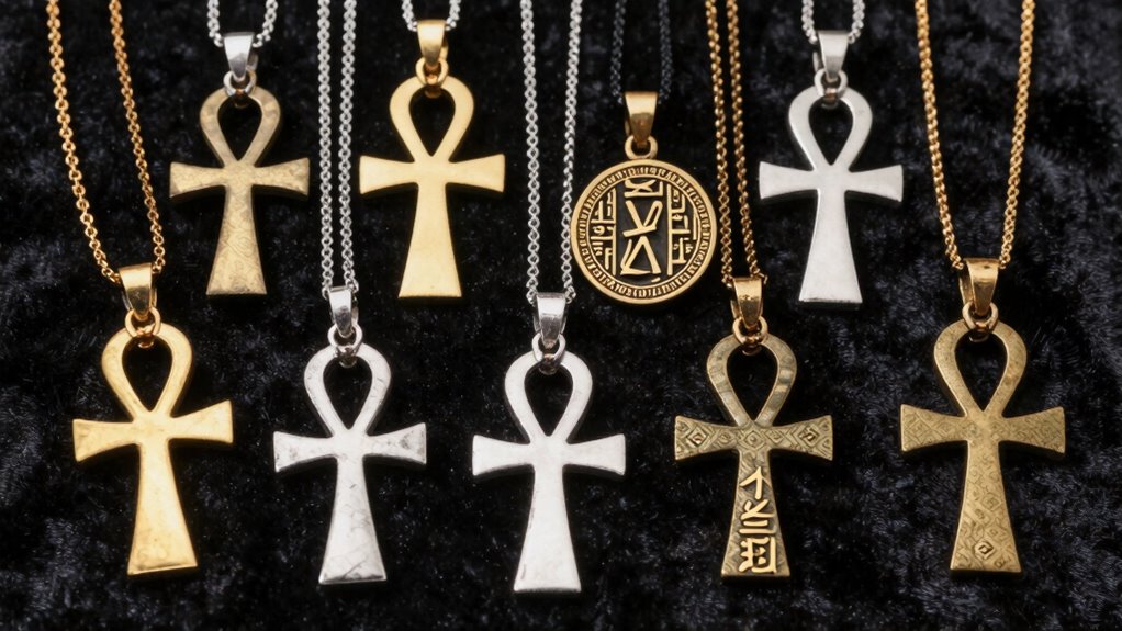 diverse ankh jewelry styles