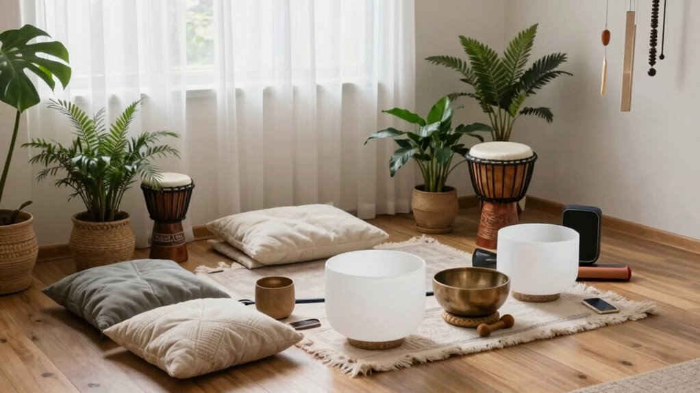 enhance with calming layered sounds