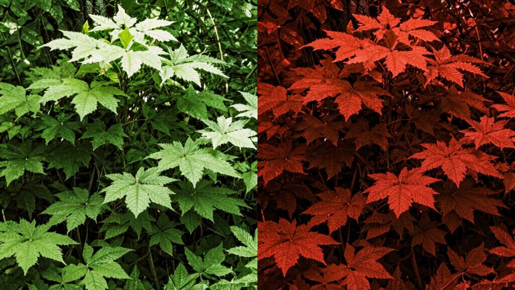 infrared versus red light