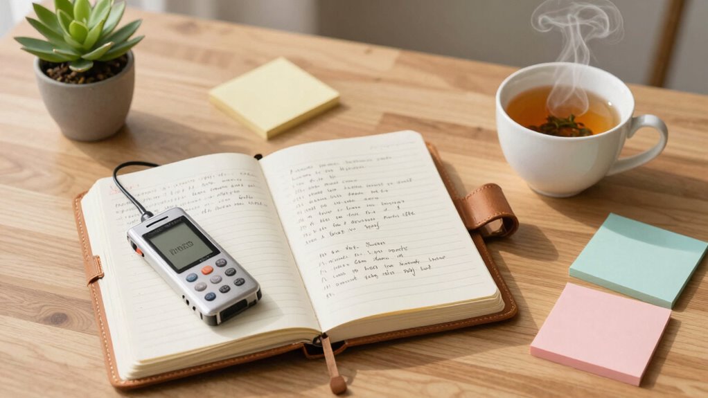 minimize distractions record immediately