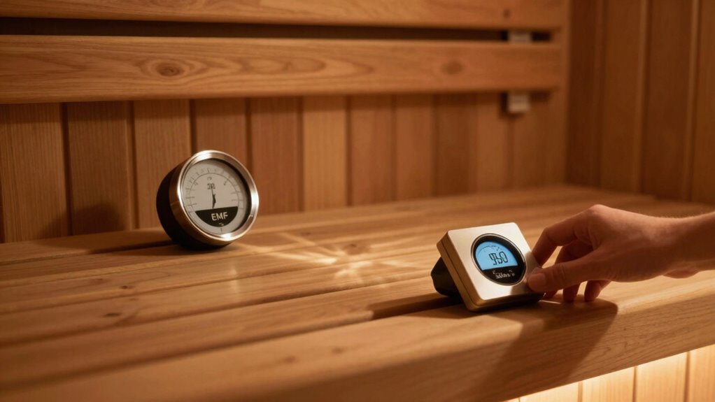 minimize emf during sauna