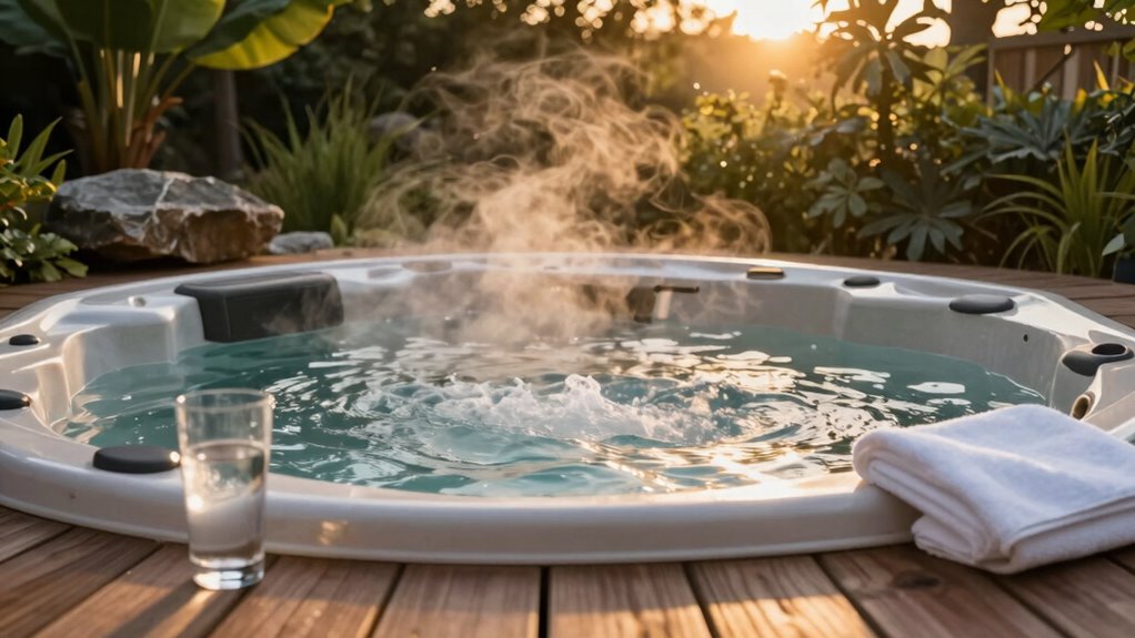 optimal hot tub soaking duration