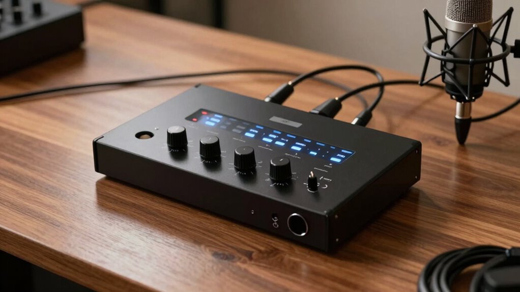 quiet professional studio audio