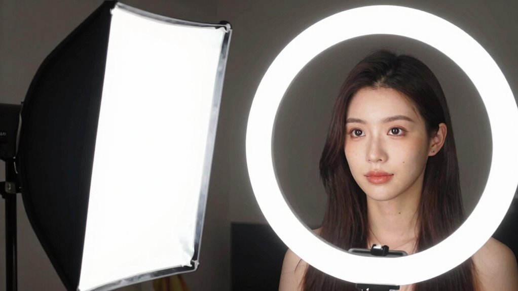 softbox versus ring light