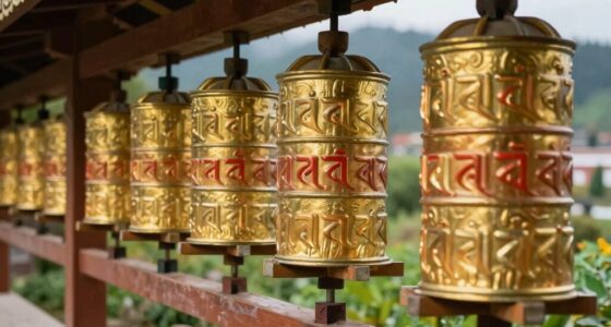 spinning prayer wheels symbolize devotion