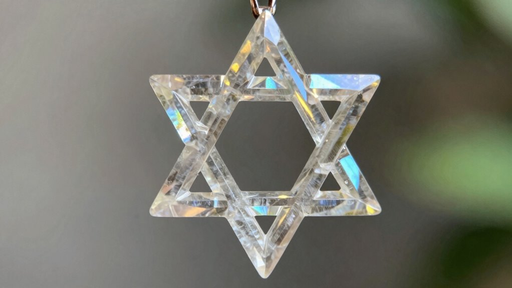 crystal geometric symbolism decor