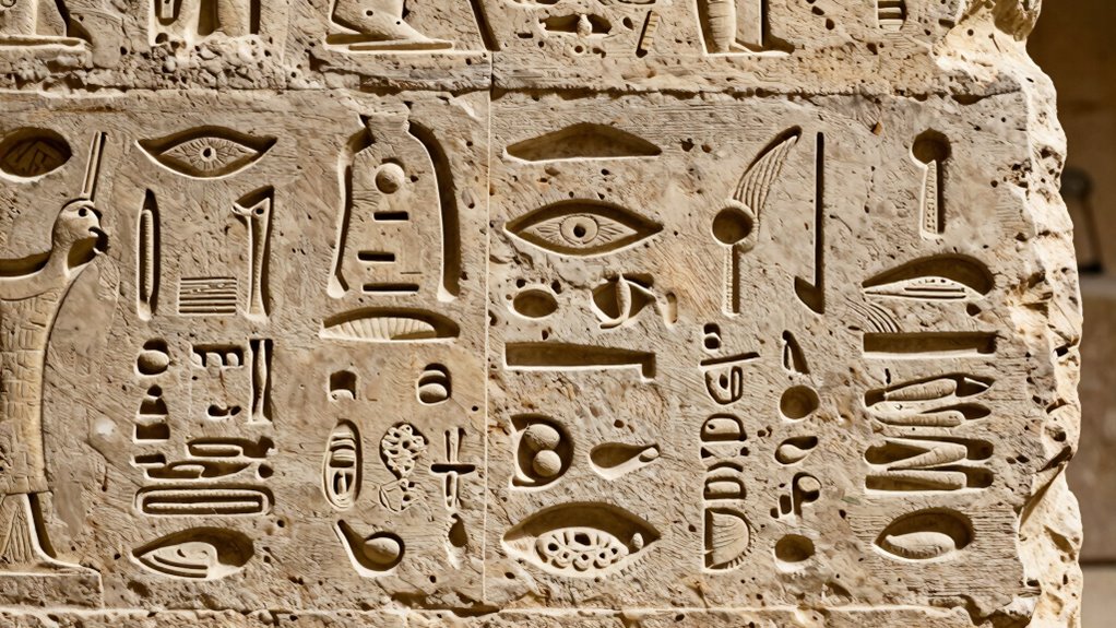 hieroglyphs as language symbols