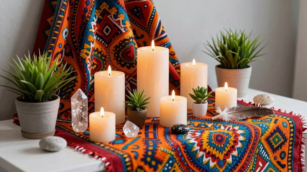 intentional sacred altar arrangement