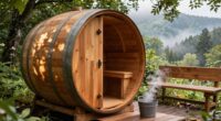 outdoor sauna relaxation spaces