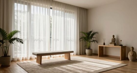 serene clutter free calming space