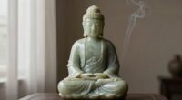 serene interior meditation space