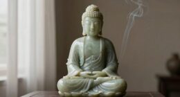 serene interior meditation space