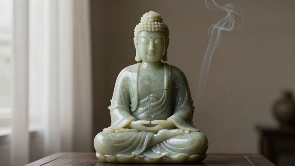 serene interior meditation space