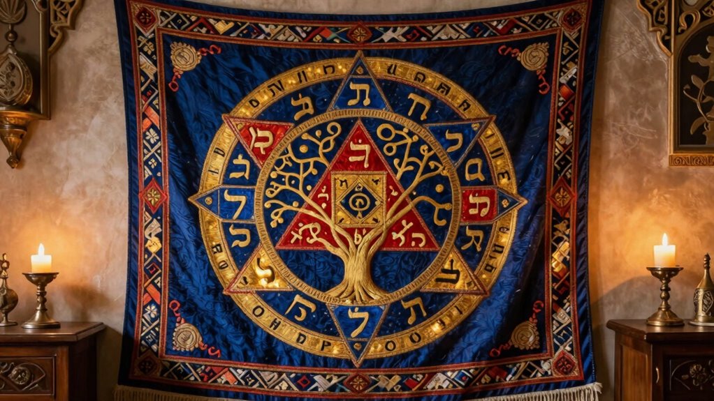 spiritual kabbalah tapestry decor