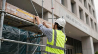 A federal judge wants answers on the tarp and scaffolding at the Kennedy Center