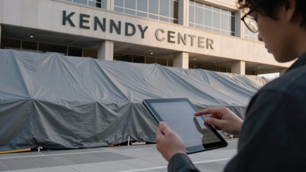 Judge asks the Kennedy Center to explain tarps covering the building