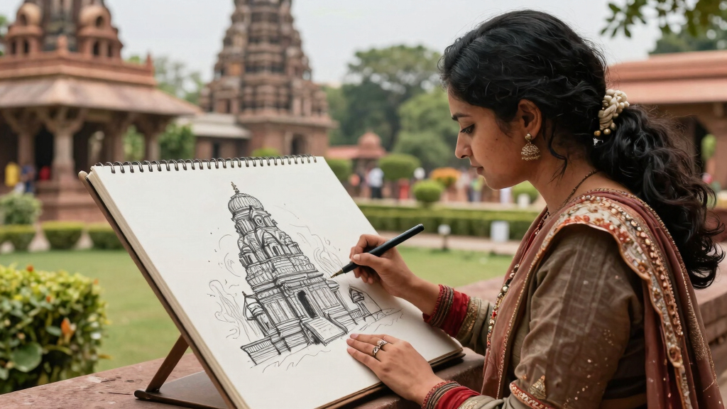 An Englishwoman Who Sketched India Before Photography Took Hold