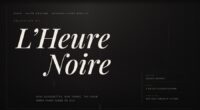 MAISON NOIRE — Collection № 9 · L’Heure Noire — Shader-Driven Fabric (FABLE/175, room 13)