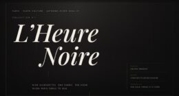 MAISON NOIRE — Collection № 9 · L’Heure Noire — Shader-Driven Fabric (FABLE/175, room 13)