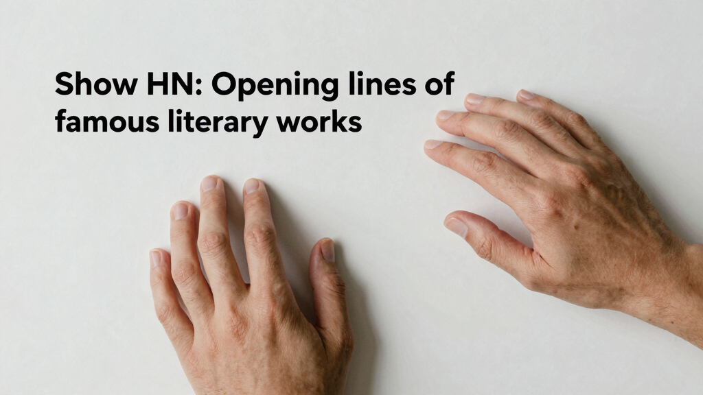 Show HN: Opening lines of famous literary works