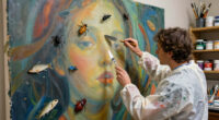 Veks Van Hillik Suspends Fish, Insects, And Other Objects In Surreal Murals