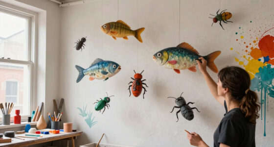 Veks Van Hillik Suspends Fish, Insects, and Other Objects in Surreal Murals