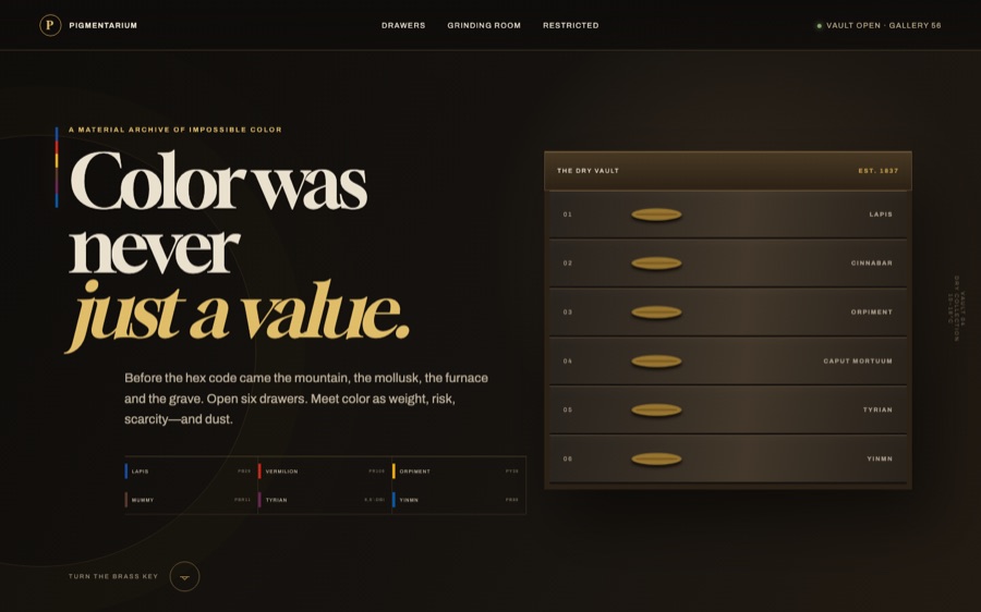 The Pigmentarium — A Vault of Historical Color