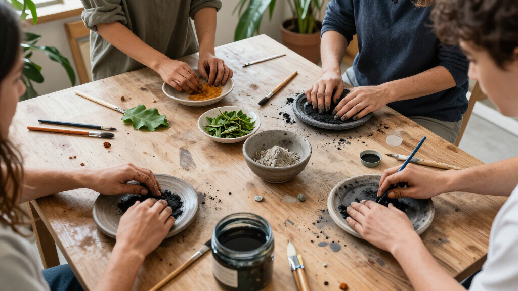 Four Artists Exploring Sustainable Alternatives To Synthetic Art Supplies