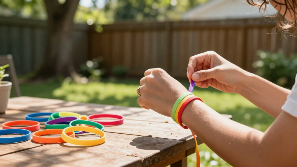 Hannah Buechler Loops Thousands Of Colorful Loom Bands Like Brushstrokes