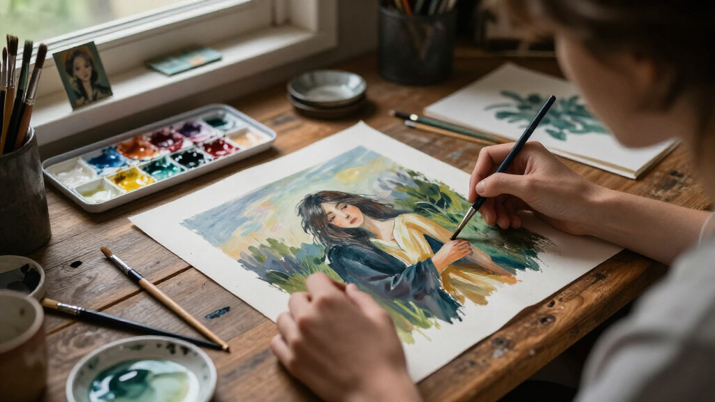 Watercolors By Kelogsloops Traverse The Emotional Terrain Of Love And Loss