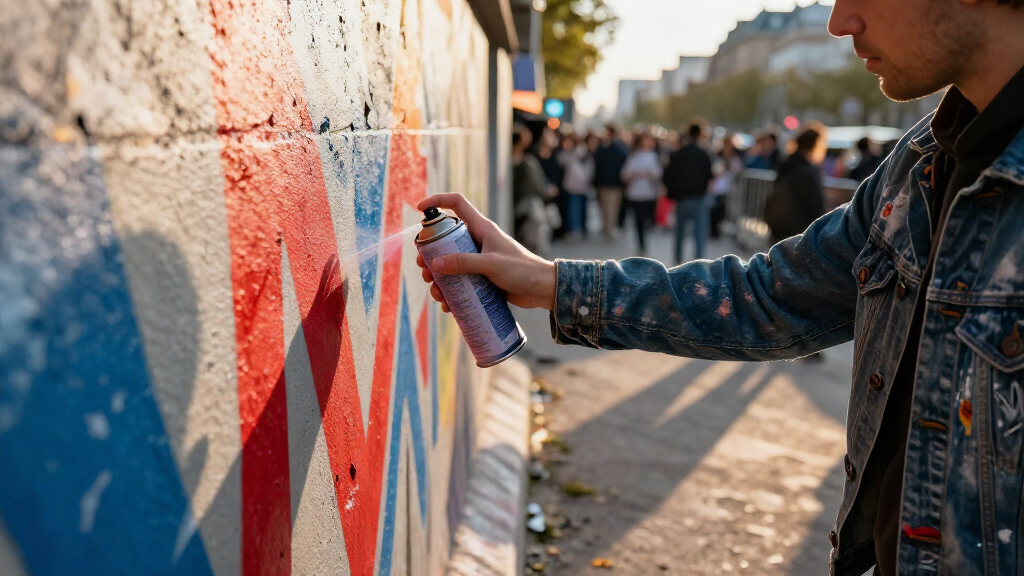 Artists Take To The Streets Amid Massive Protests In France