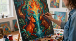 Fantastical, Elemental Hybrids Persevere In Jon Ching’s Metaphysical Paintings