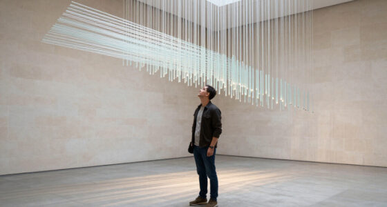 In ‘Aeolus,’ DRIFT Suspends Illuminated Glass Rods In A Sculpture Of The Wind
