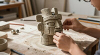 Pre-Columbian Archaeology Meets Science Fiction In Max Lehman’s Quirky Sculptures