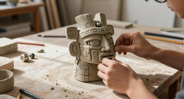 Pre-Columbian Archaeology Meets Science Fiction In Max Lehman’s Quirky Sculptures