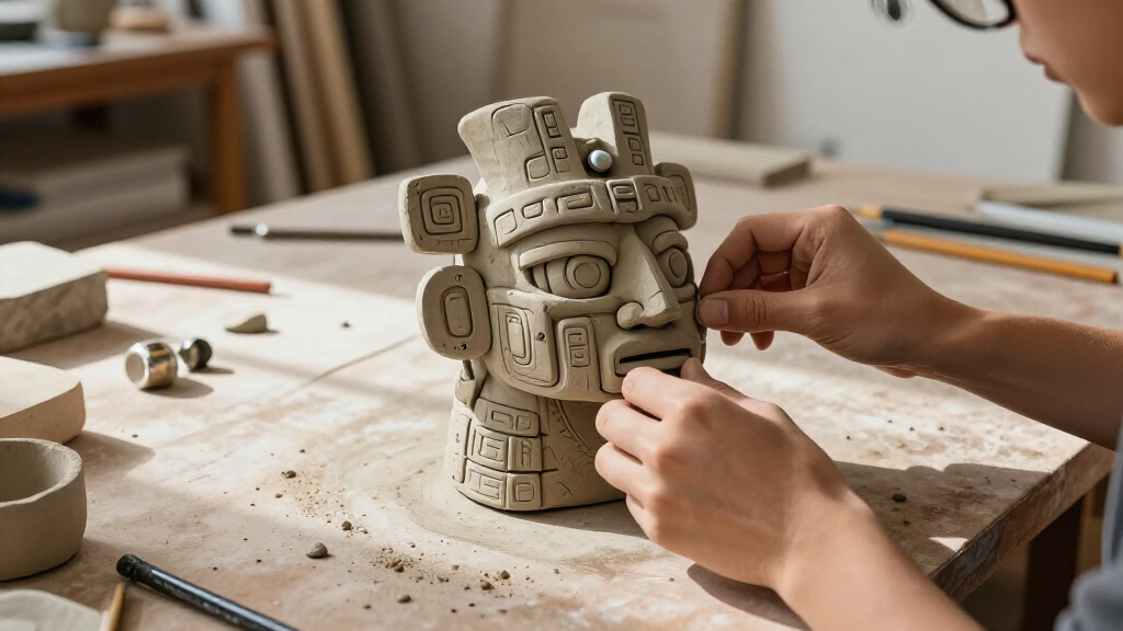 Pre-Columbian Archaeology Meets Science Fiction In Max Lehman’s Quirky Sculptures