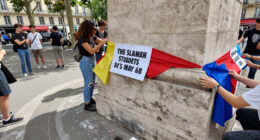 The French Student Protesters Subverting Monuments Like It's May 68