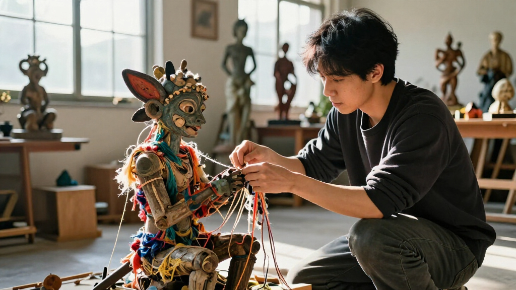Woo Jin Joo Conjures Mythic Tales From Uncanny Sculptures Of Fiber And Found Objects